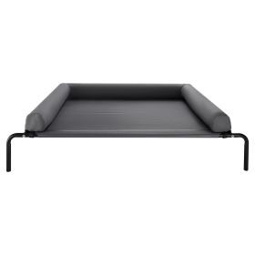 Elevated Dog Bed for Large Dogs, Portable Raised Dog Cot with Washable Pillow
